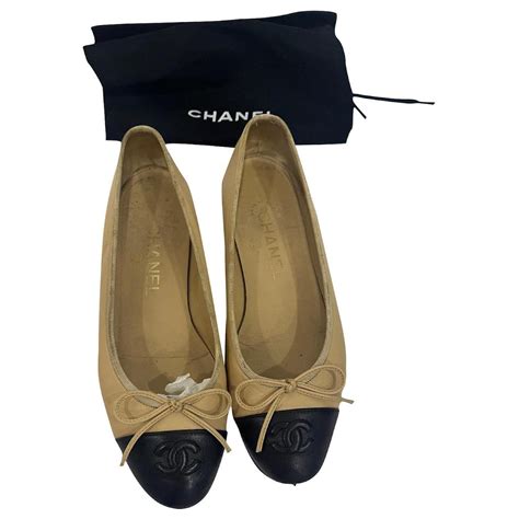 chanel flat style|Chanel ballet flats beige.